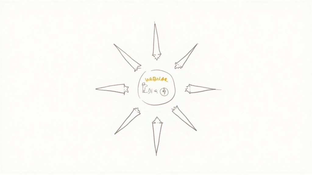 Consultant working on content marketing on a laptop