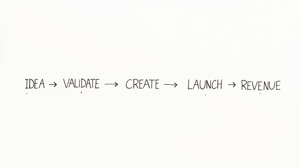 A laptop screen showing colorful design elements and charts, symbolizing the creation of a digital product.