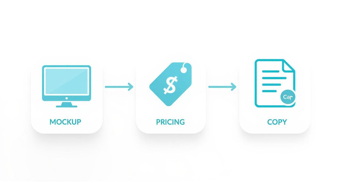 Infographic about creating digital products to sell