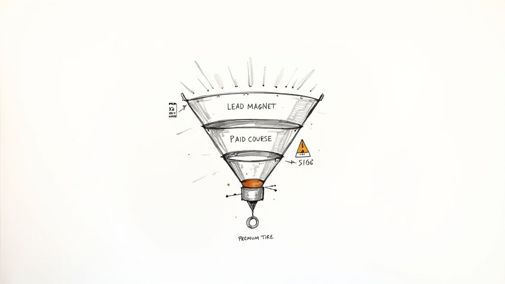 A rocket launching, symbolizing the start of an online course launch.