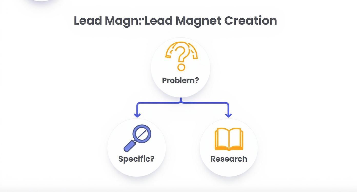 Infographic about how to create lead magnets