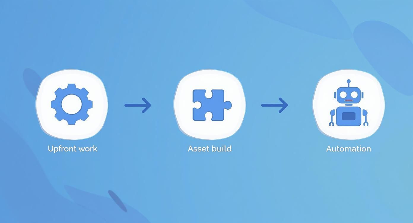 Infographic about how to create passive income streams