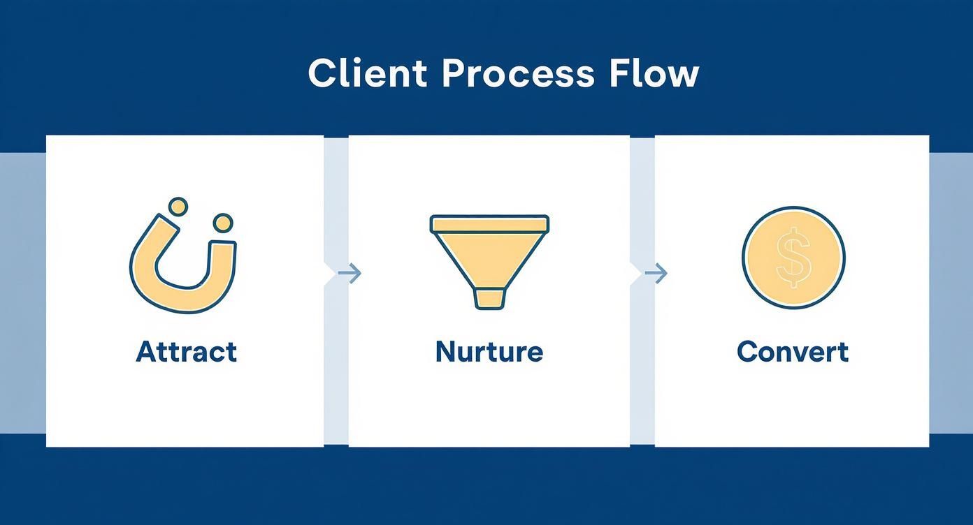 Infographic about how to scale a consulting business