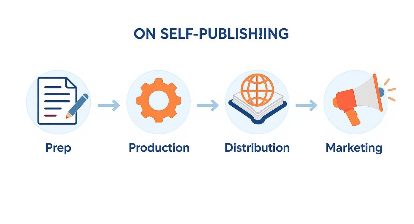 Infographic about how to self publish book
