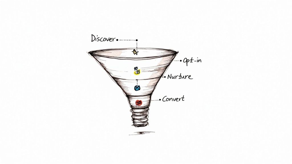 Lead Magnet Funnel Stages