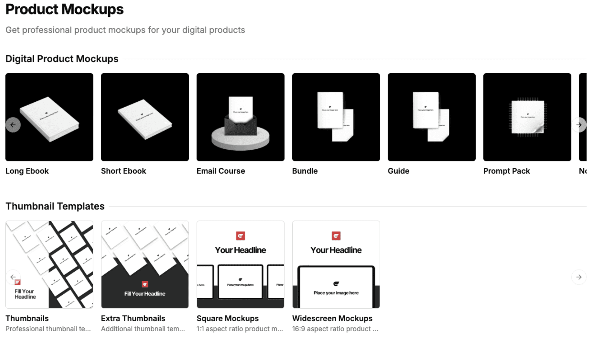Product Mockup Templates