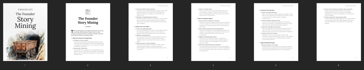 Entrepedia 1747834642544-The-Founder-Story-Mining---Checklist