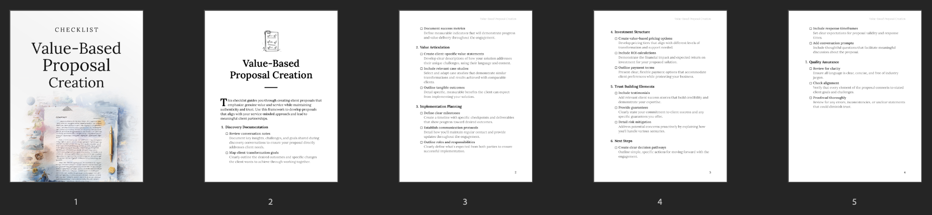 Entrepedia 1753187511290-Value-Based-Proposal-Creation---Checklist