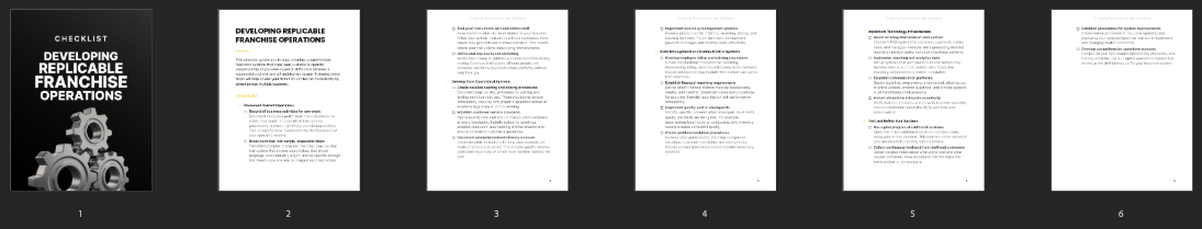 Entrepedia 1755590147414-Developing-Replicable-Franchise-Operations---Checklist