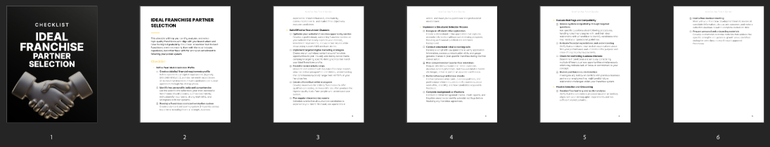 Entrepedia 1755590877151-Ideal-Franchise-Partner-Selection---Checklist