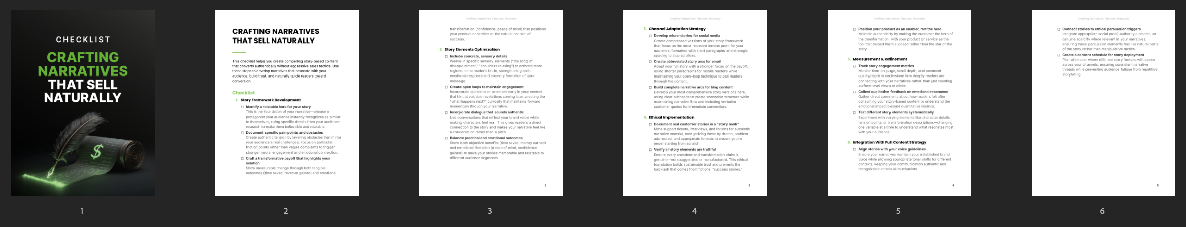 Entrepedia 1757944880025-Crafting-Narratives-That-Sell-Naturally---Checklist