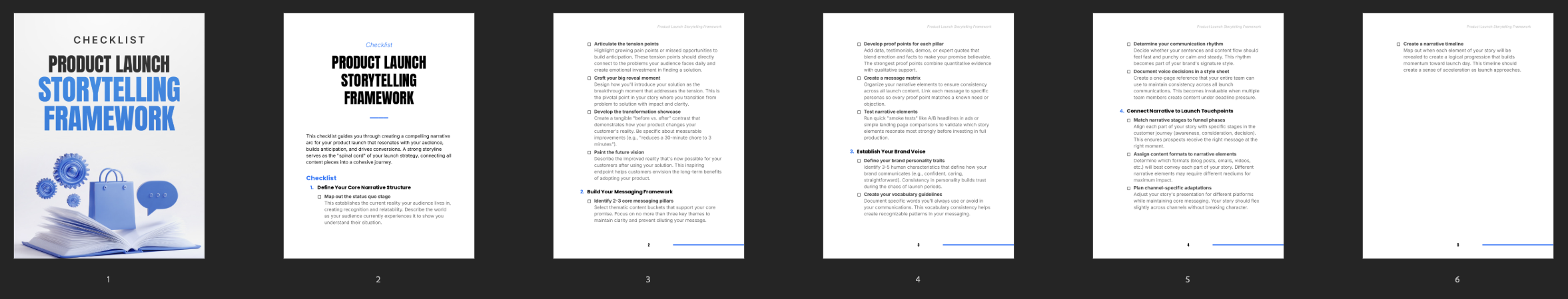 Entrepedia 1761030063384-Product-Launch-Storytelling-Framework---Checklist