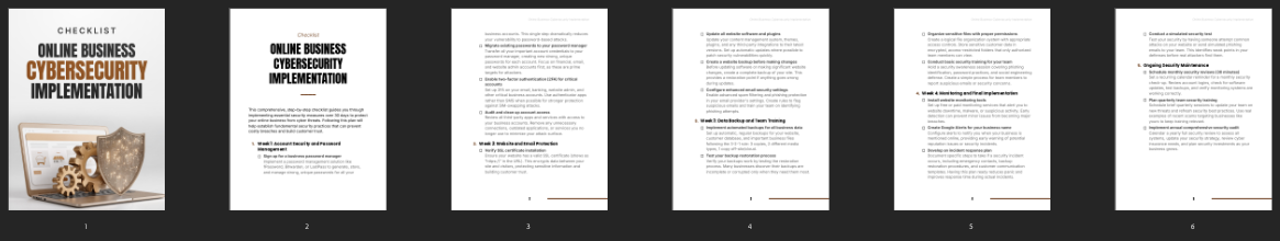 Entrepedia 1761579181619-Online-Business-Cybersecurity-Implementation---Checklist