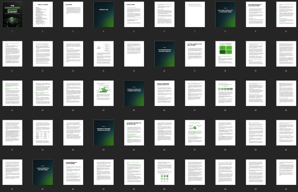 Entrepedia 1764594442081-The-Eisenhower-Matrix-Blueprint---Ebook