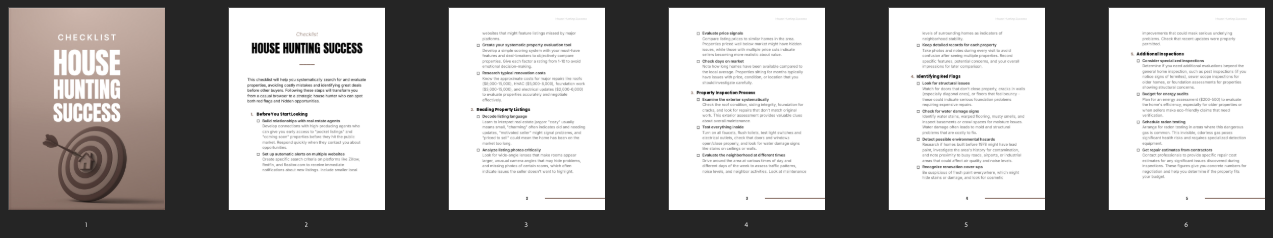 Entrepedia 1764598131315-House-Hunting-Success---Checklist