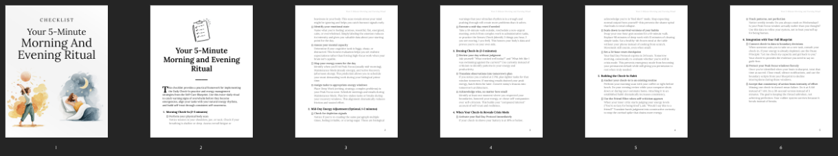Entrepedia 1778152094378-Your-5-Minute-Morning-and-Evening-Ritual---Checklist