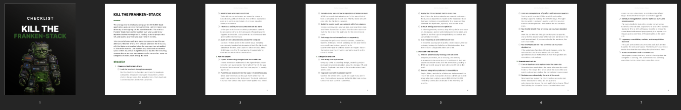 Entrepedia 1780231774877-Kill-the-Franken-Stack---Checklist