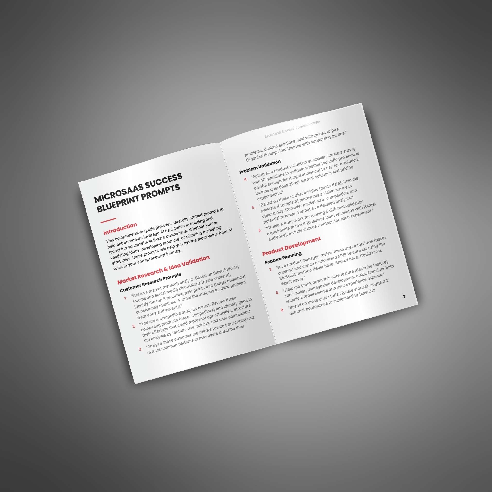 MicroSaas Success Blueprint - Prompts - Image 2