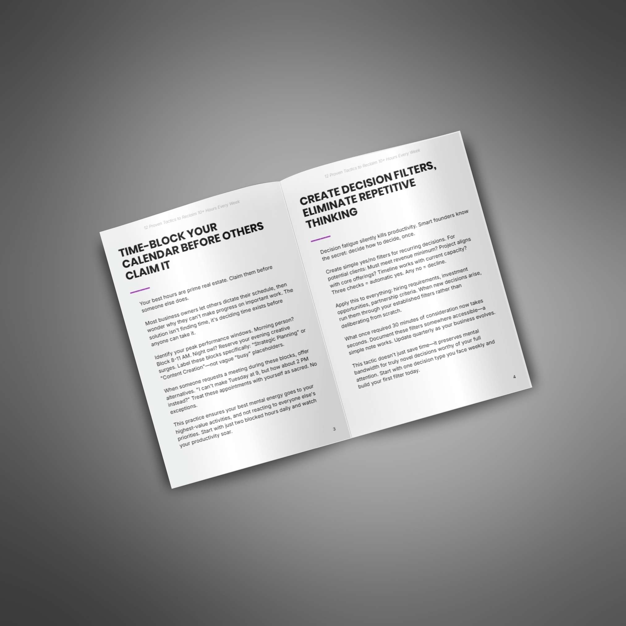 12 Proven Tactics to Reclaim 10+ Hours Every Week - Image 3