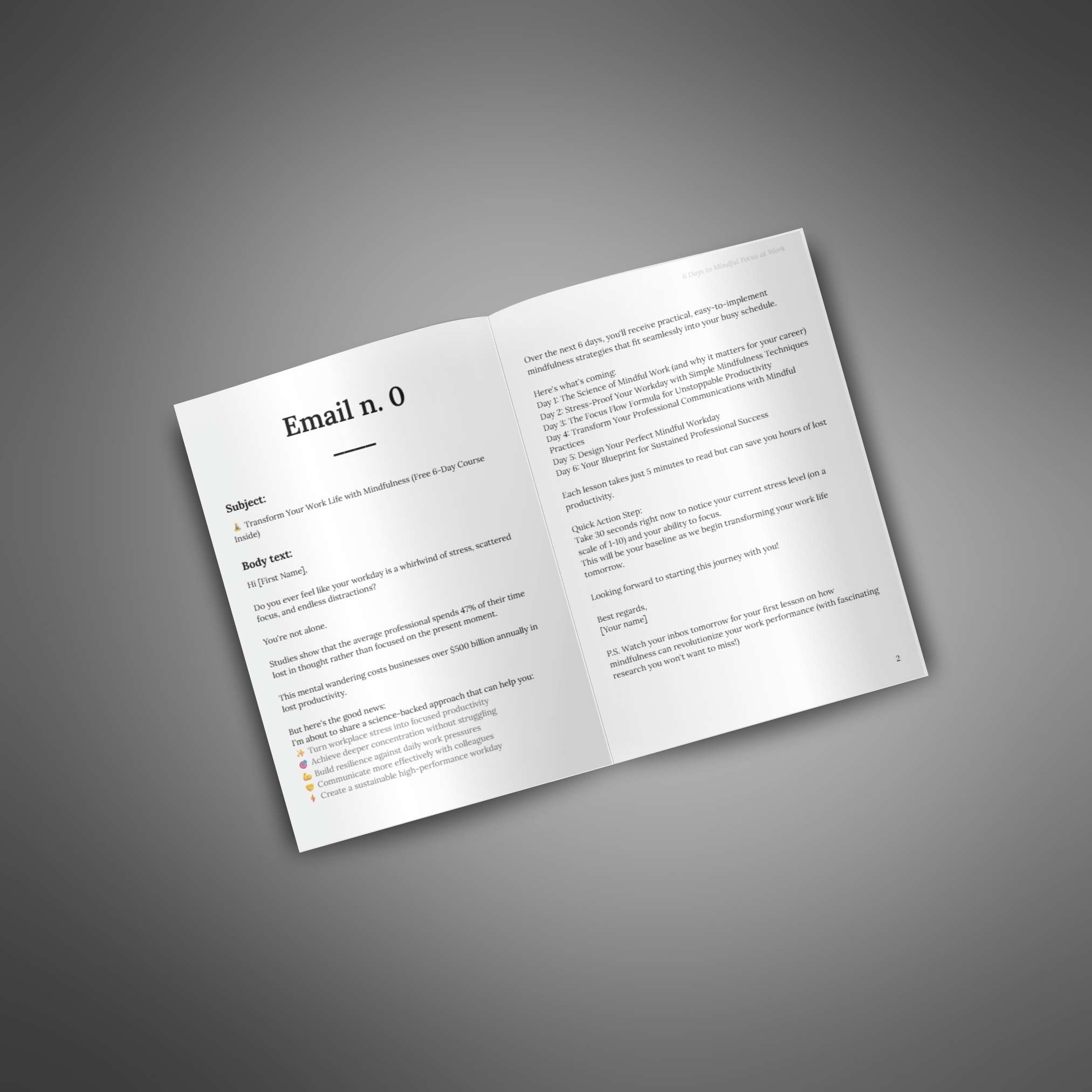 6 Days to Mindful Focus at Work - Image 2