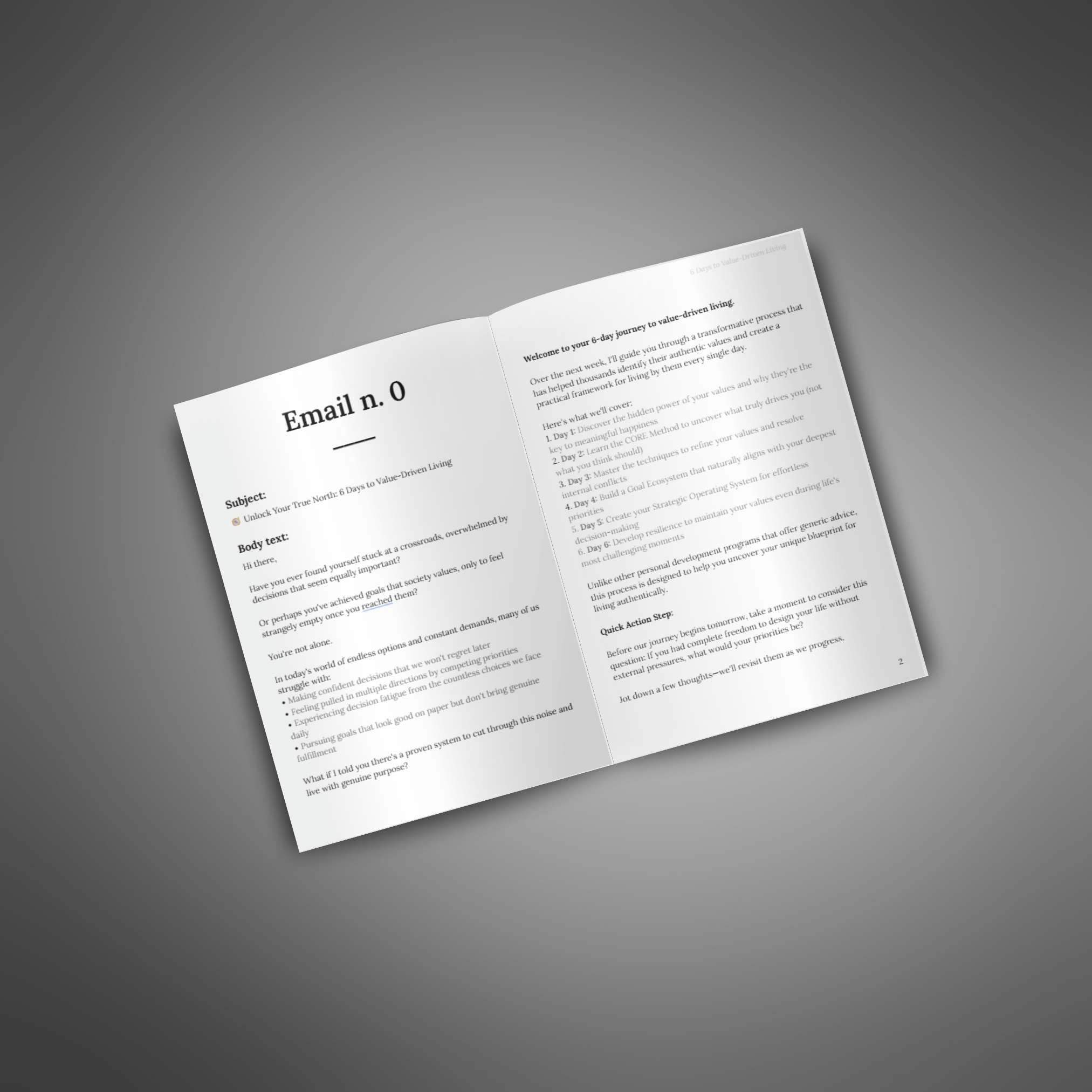 6 Days to Value-Driven Living - Image 2