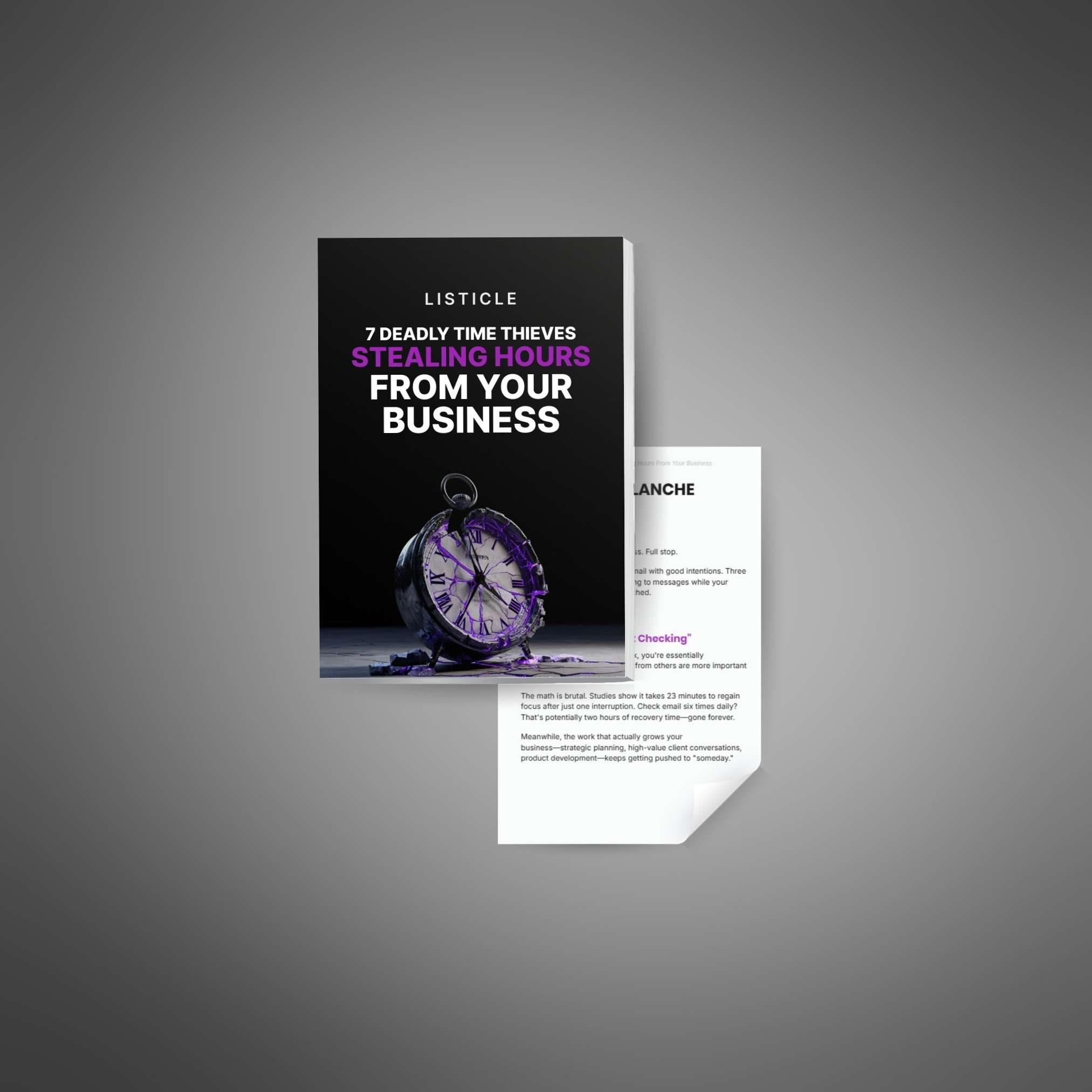 7 Deadly Time Thieves Stealing Hours From Your Business - Main Image