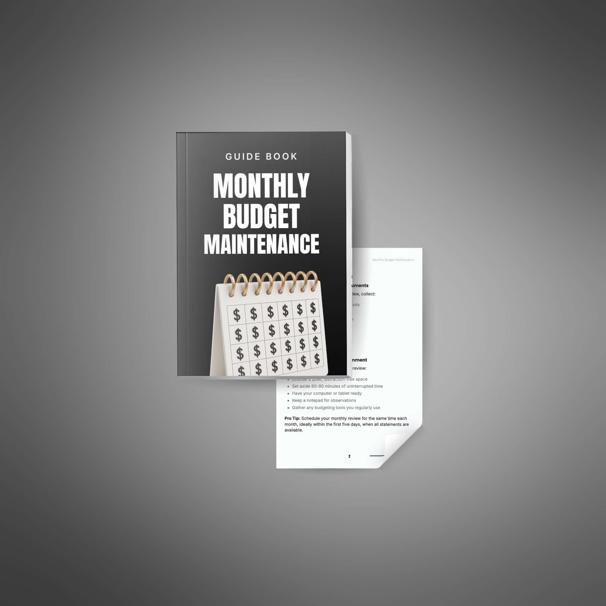 Monthly Budget Maintenance - Image 2