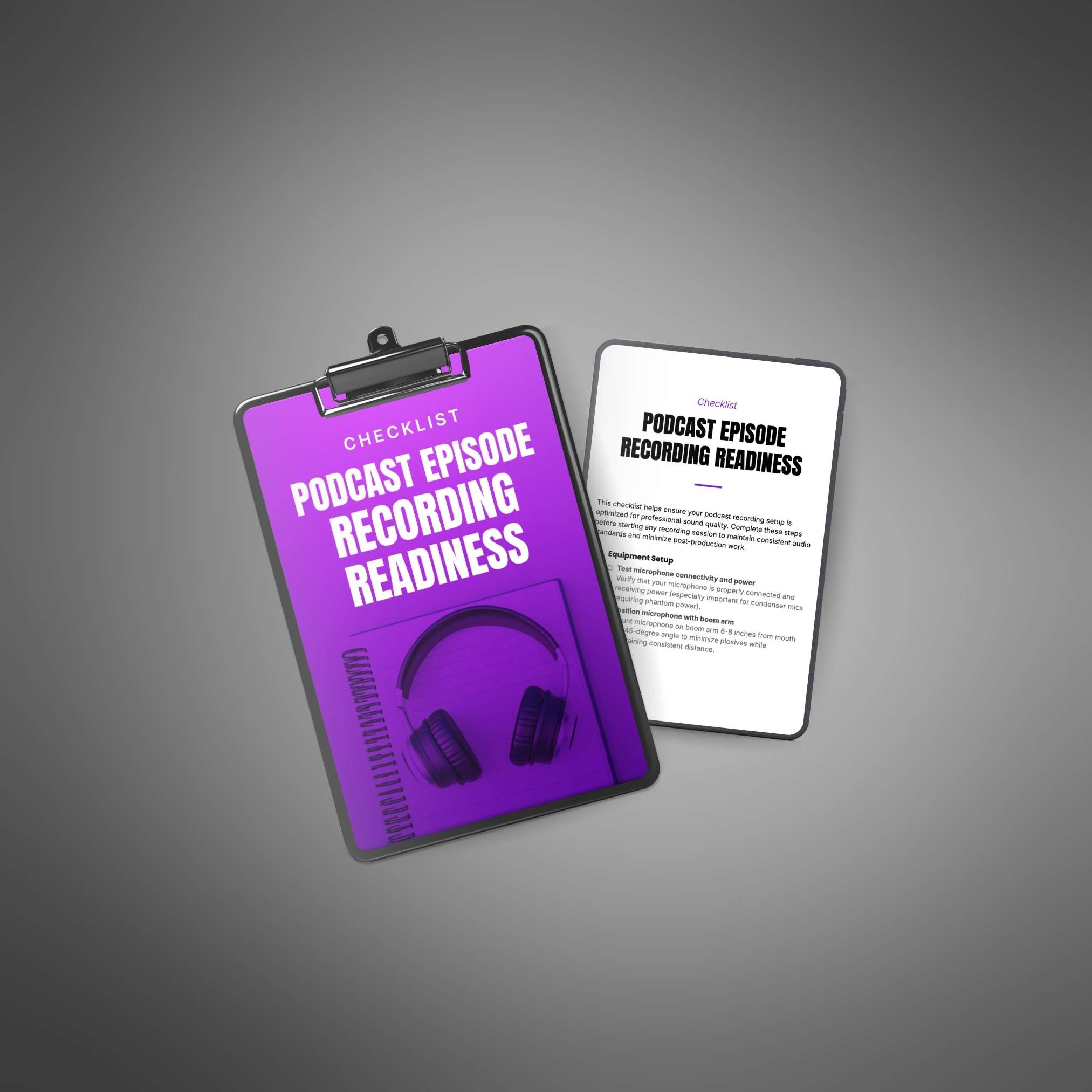Podcast Episode Recording Readiness - Image 2