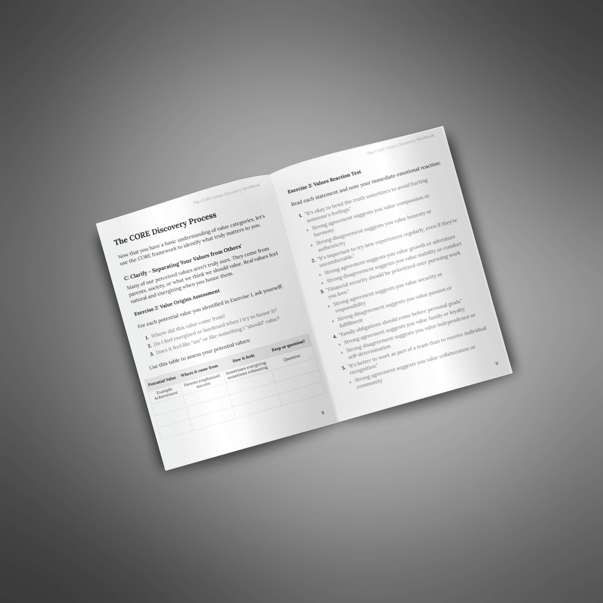 The CORE Values Discovery Workbook - Image 3