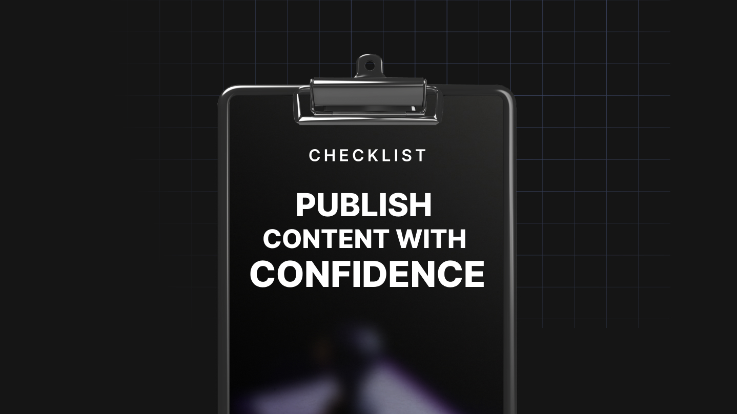 Publish Your Content with Confidence thumbnail