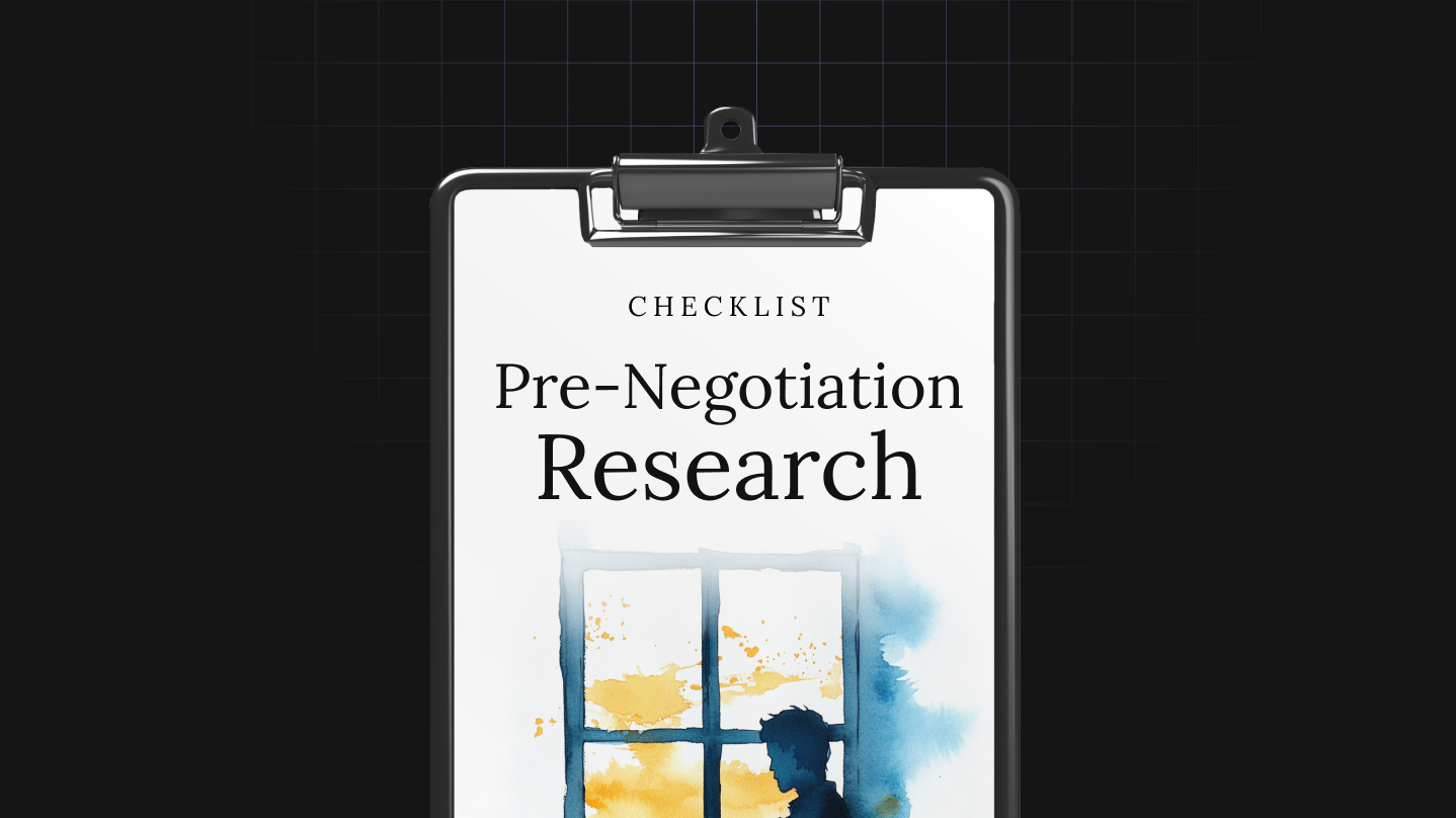 Pre-Negotiation Research