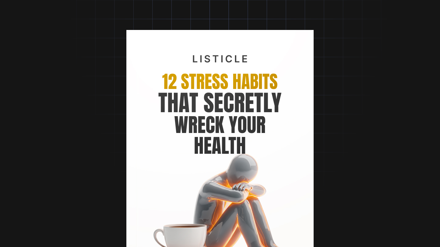 12 Stress Habits That Secretly Wreck Your Health