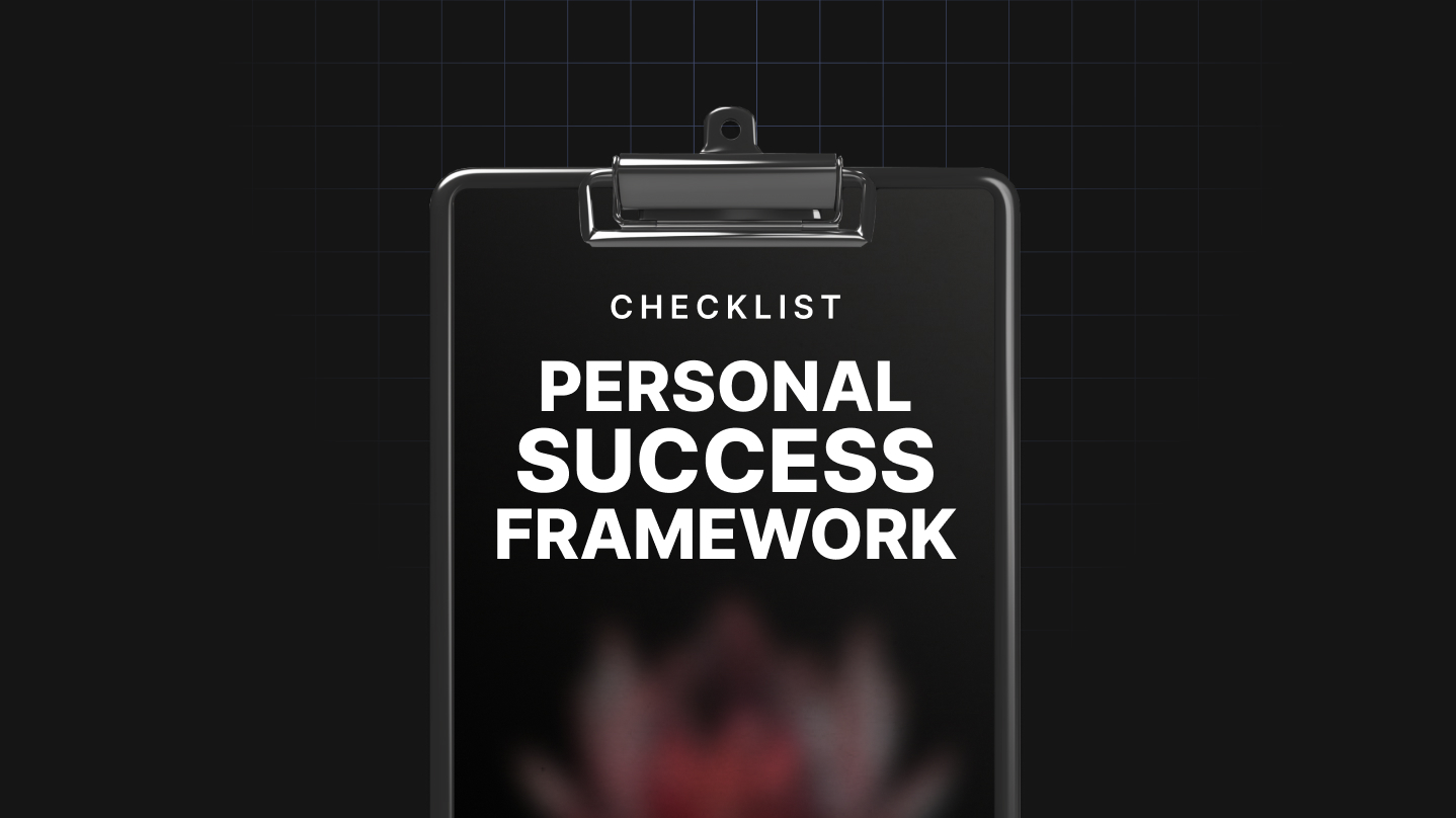 Create Your Personal Success Framework