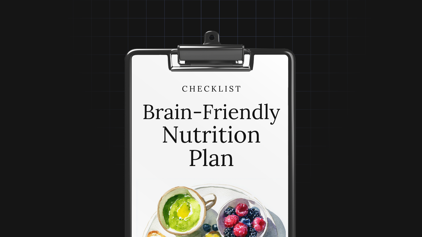 Brain-Friendly Nutrition Plan
