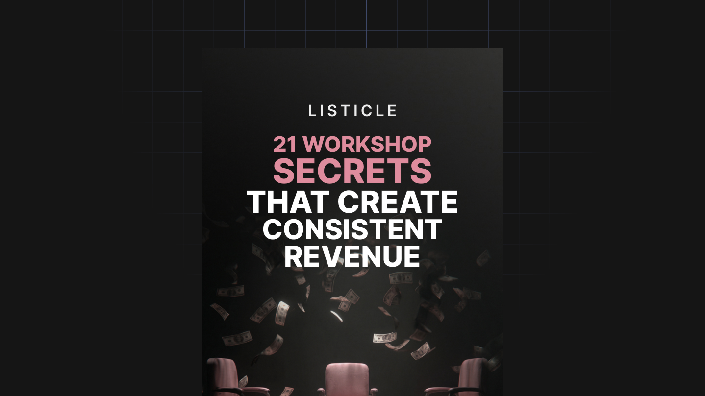 21 Workshop Secrets That Create Consistent Revenue thumbnail