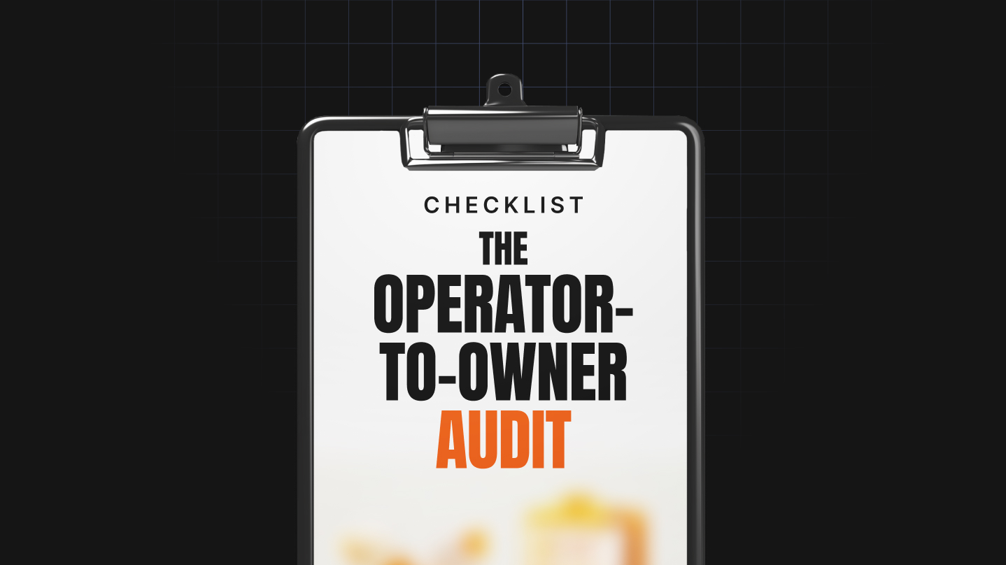 The Operator-to-Owner Audit