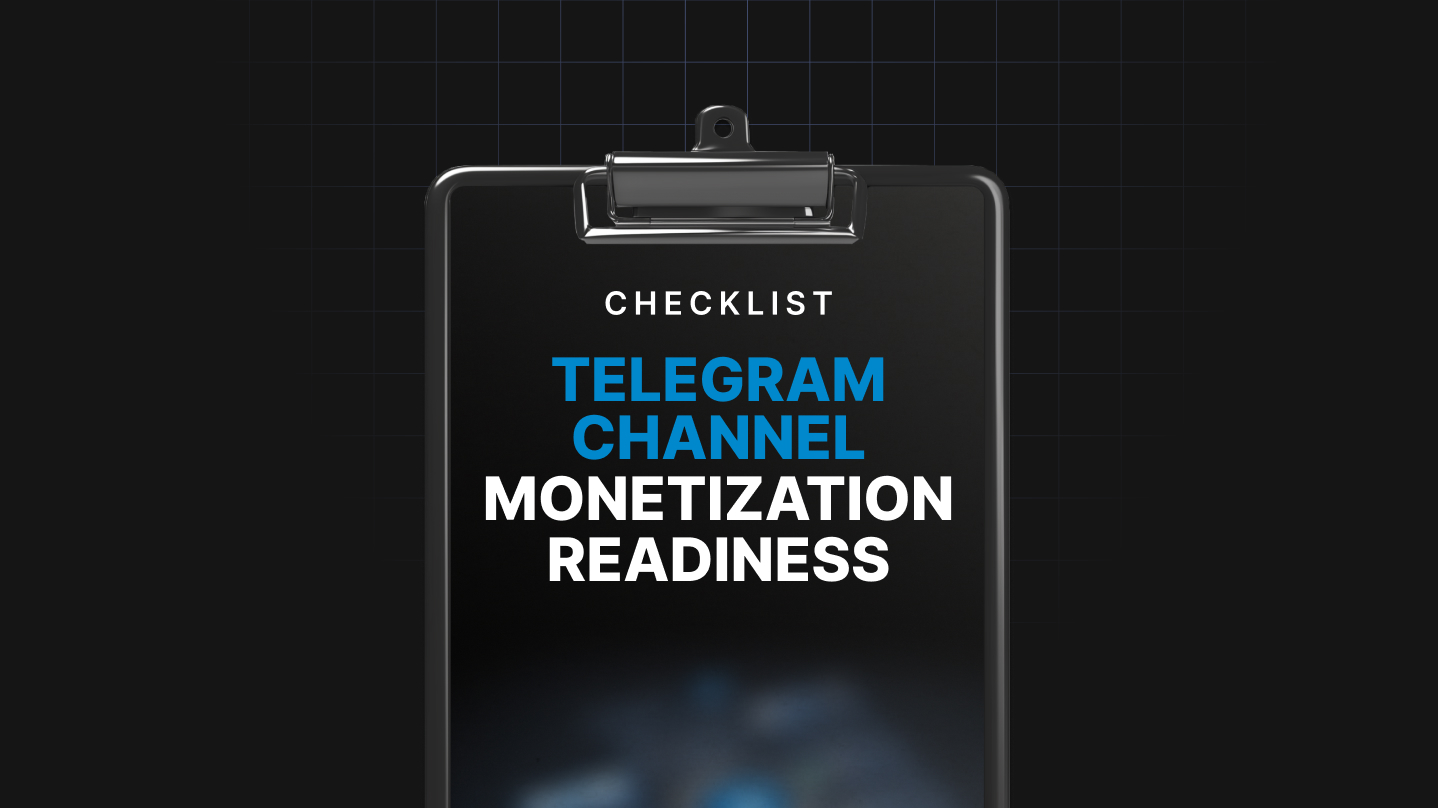 Telegram Channel Monetization Readiness Audit