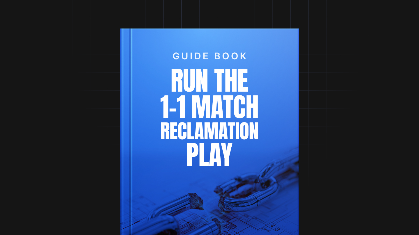 Run the 1:1 Match Reclamation Play