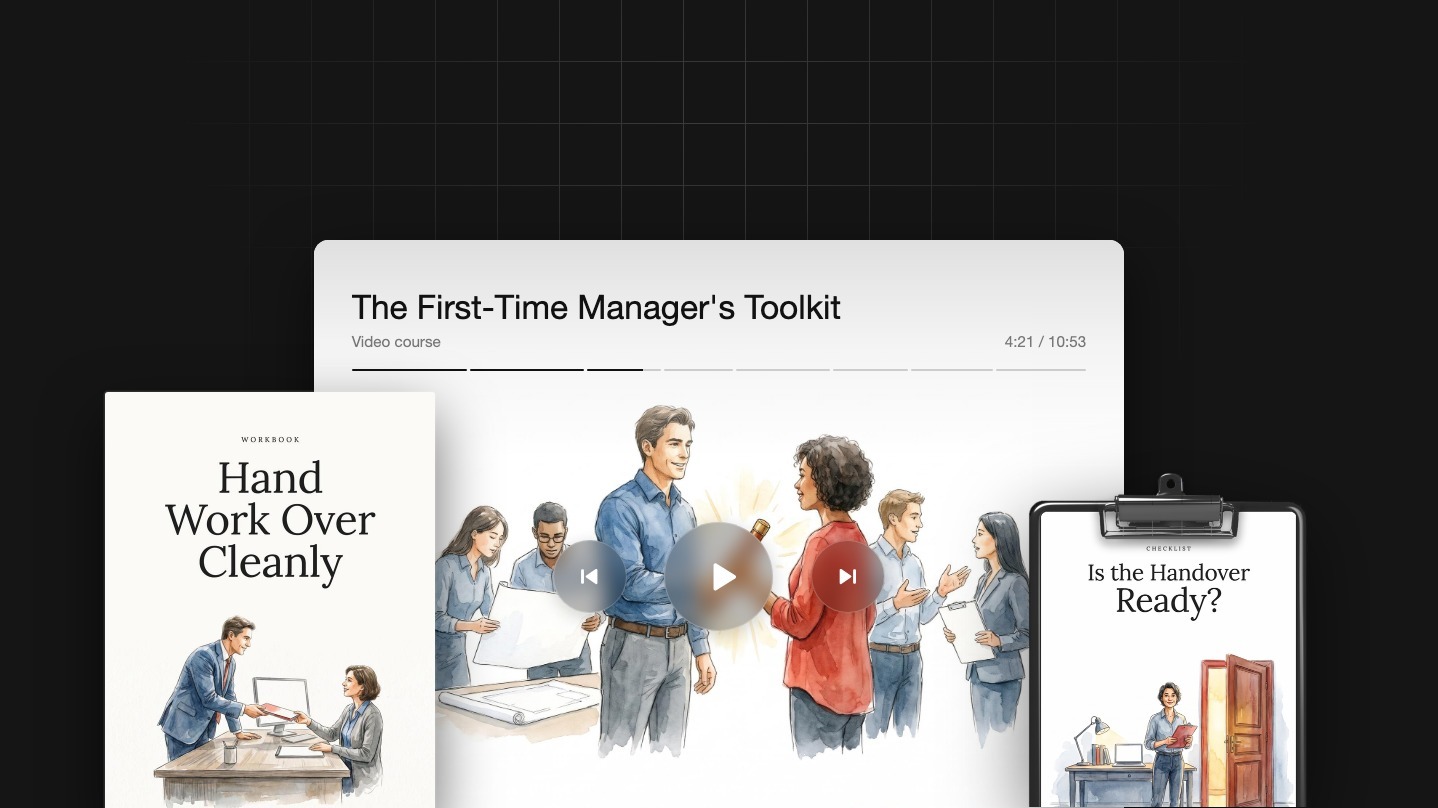 The First-Time Manager's Toolkit