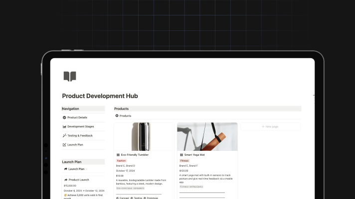 Product Development Hub
